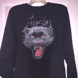 Stussy black panther shirt